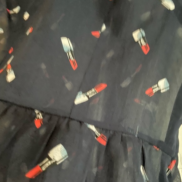 Sheer tops - short sleeve size XS to S- Navy - Picture 2 of 6